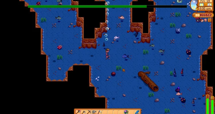 Мод для Stardew Valley позволяет плавать в прудах, реках и океане