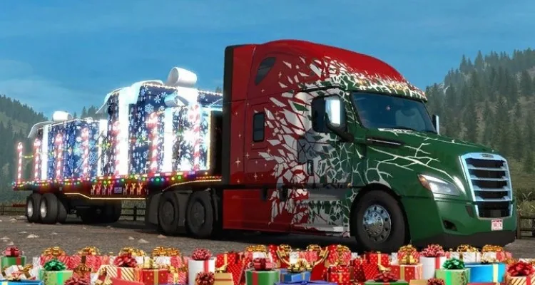 ETS2 и ATS готовятся к новогодним праздникам - игроки доставляют подарки
