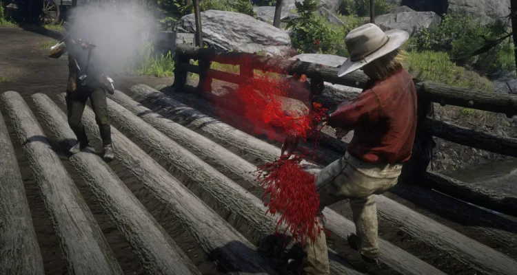 Мод Red Dead Redemption 2 включает расчлененку для всех прохожих в игре