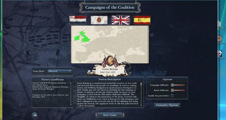 Napoleon: Total War Great Britain, Spain, Portugal, Netherlands
