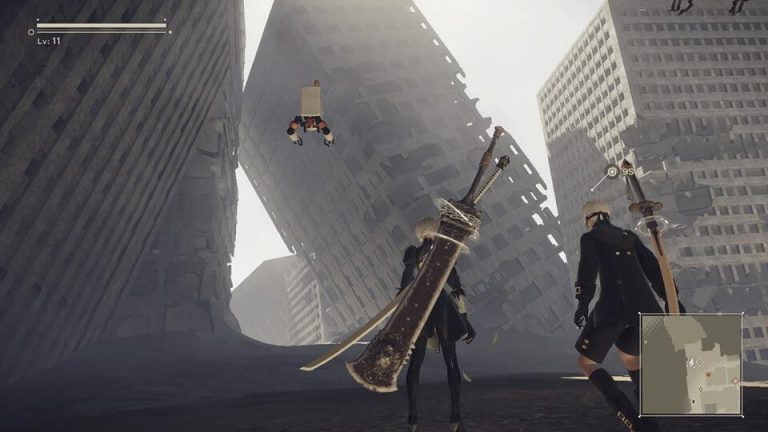 Очень большая фигурка обзор статуи андроида 2b из игры nier automata в масштабе 1 4