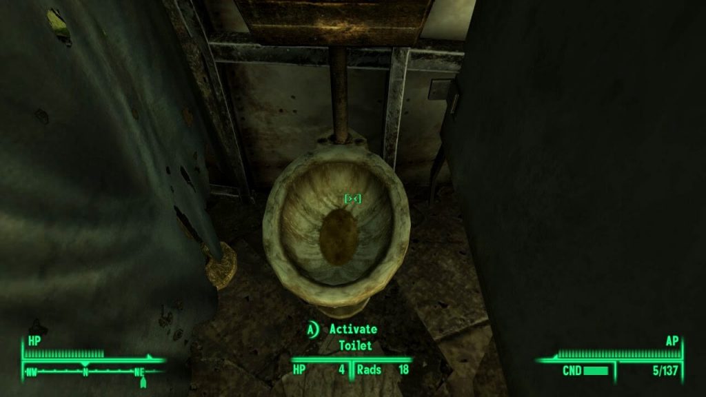 Радиация в туалете из Fallout 3