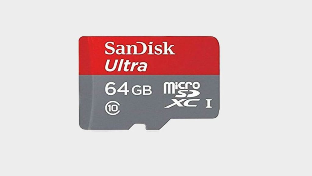 MicroSD карта памяти SanDisk Ultra на 64 ГБ