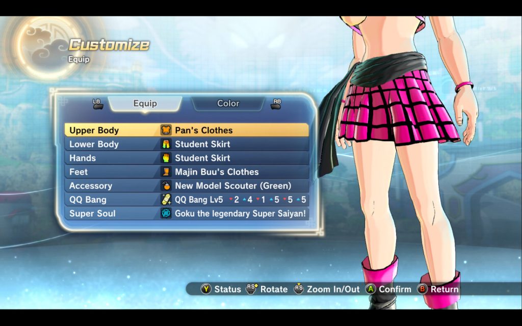 Dragon Ball Xenoverse 2 Student Skirt Pants