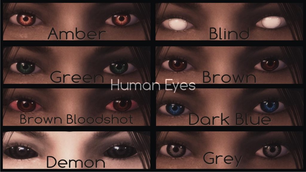 The Elder Scrolls V: Skyrim H.U.E - Handmade Unique Eyes mod