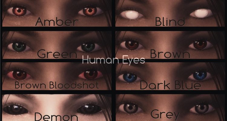 The Elder Scrolls V: Skyrim H.U.E - Handmade Unique Eyes mod