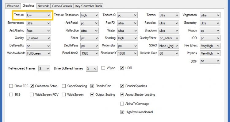 Watch Dogs Graphic Settings Editor