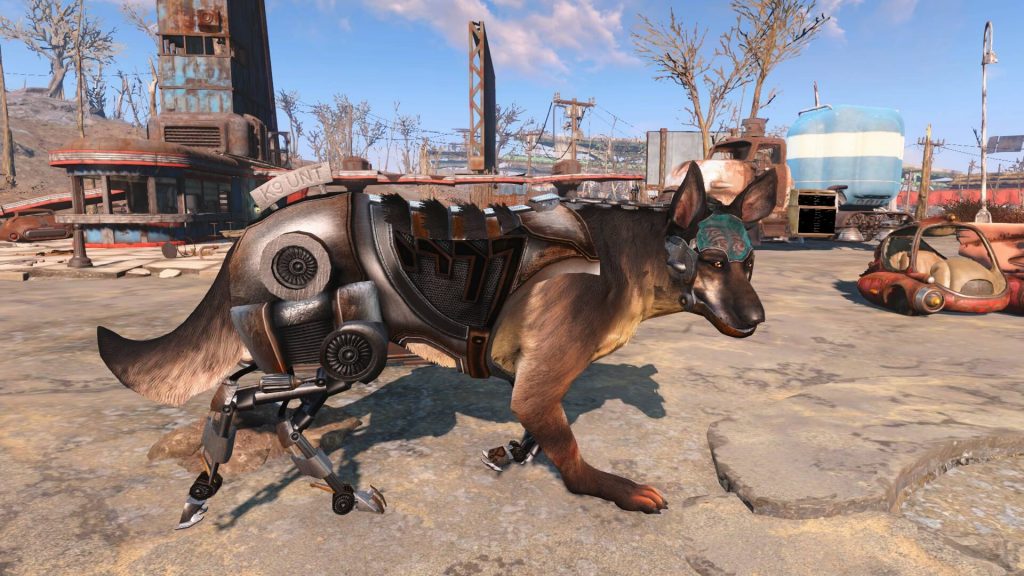 Мод добавляющий Киберпса Рекса из New Vegas в Fallout 4