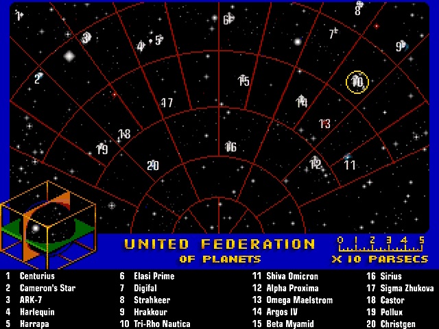 Навигационная карта без маркеров – Star Trek: 25th Anniversary