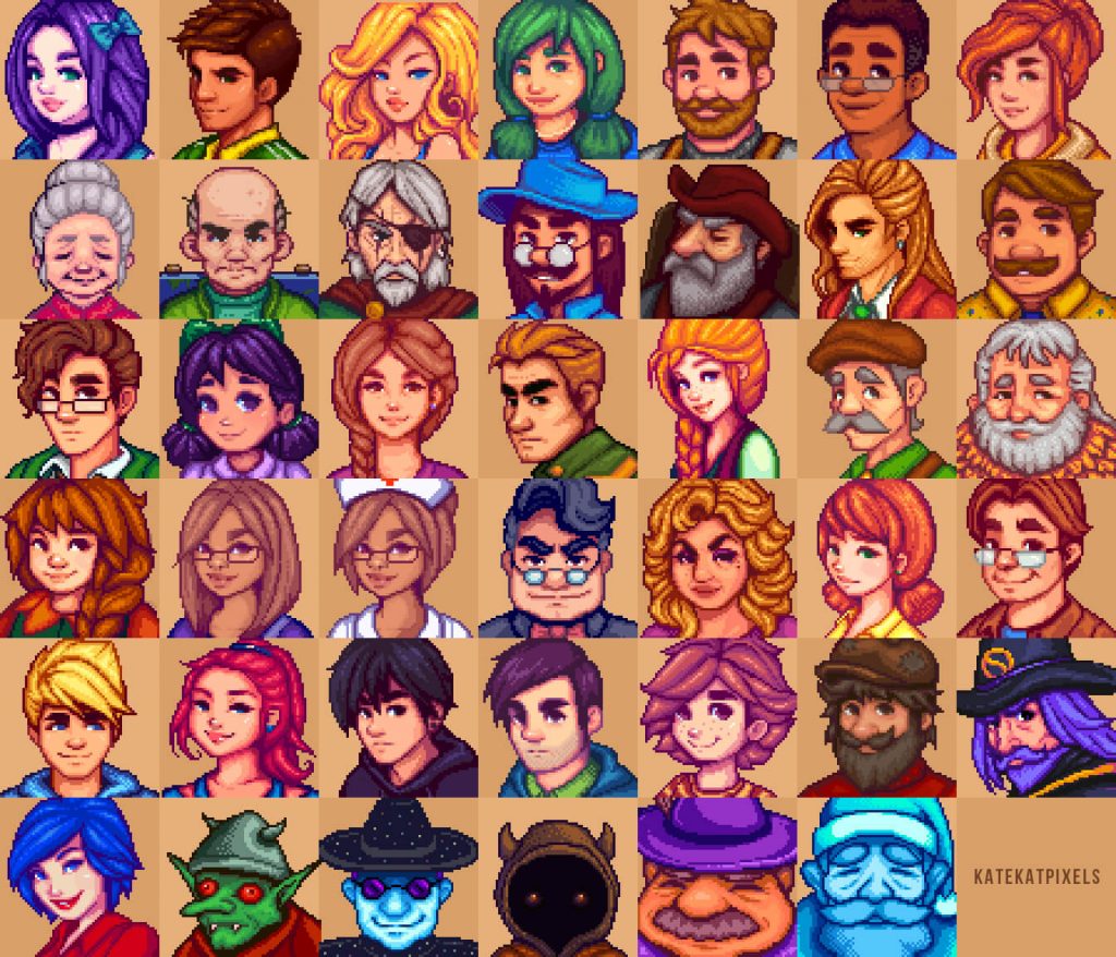 Мод для Stardew Valley перерабатывает все выражения лиц персонажей