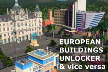Модификации, которые позволяют повсюду использовать европейские здания в игре Cities: Skylines