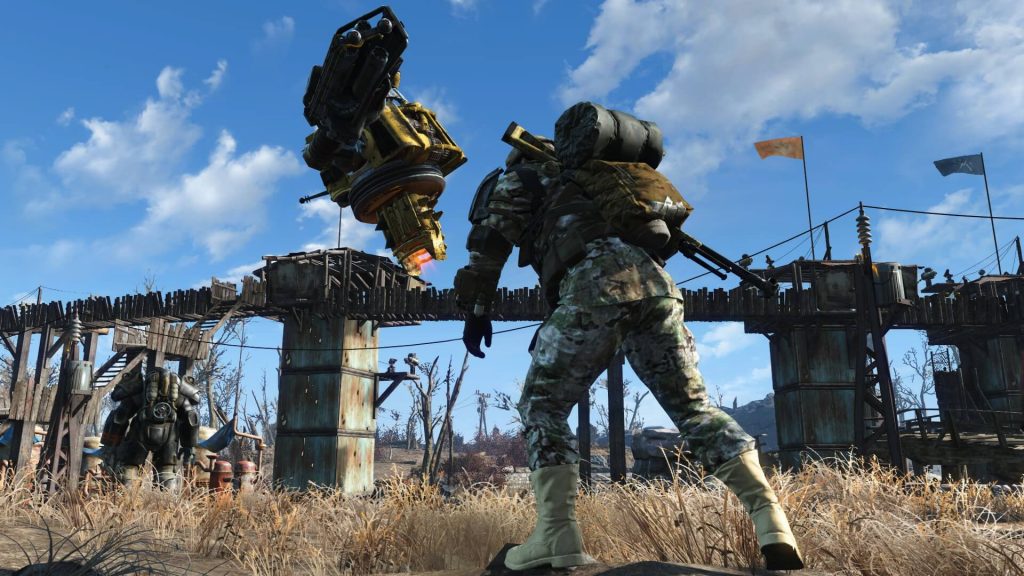 Мод для Fallout 4, который позволяет толкать надоедливых спутников