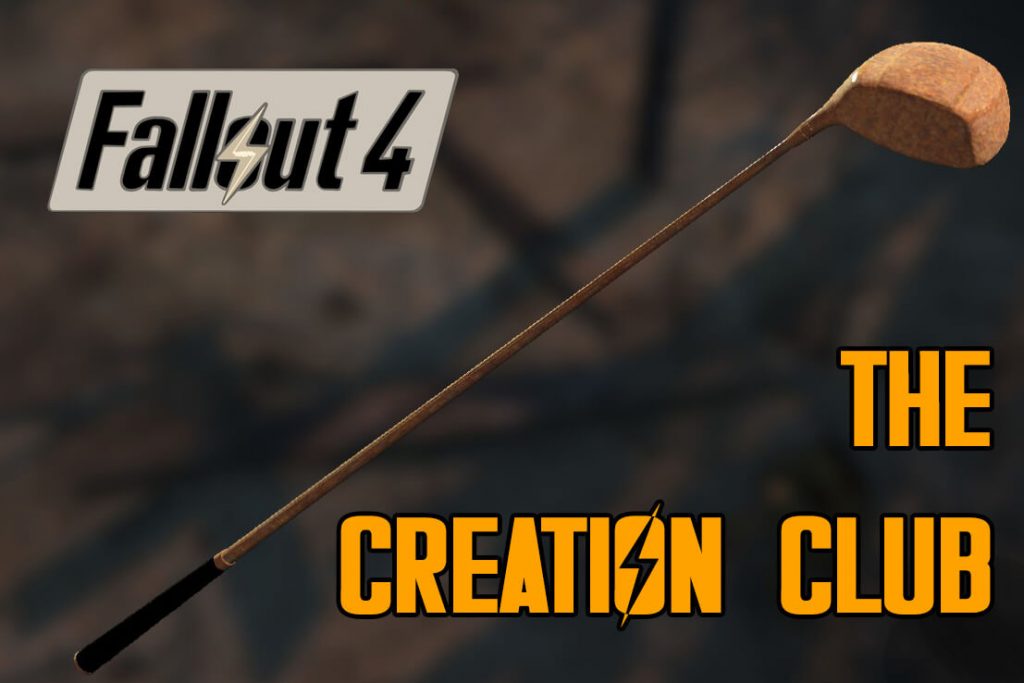 Мод Fallout 4 «Клуб Творчества» - это клюшка, которая создает случайные предметы во время взмаха ею
