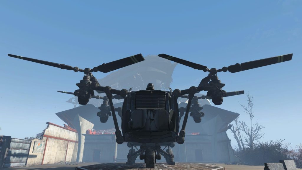 Мод на Fallout 4 позволяет вам иметь портативную базу внутри Вертокрыла