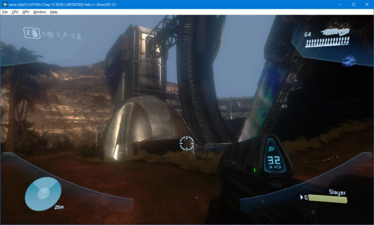 Показаны несколько скриншотов Halo 3 в эмуляторе для Xbox 360 в DX12