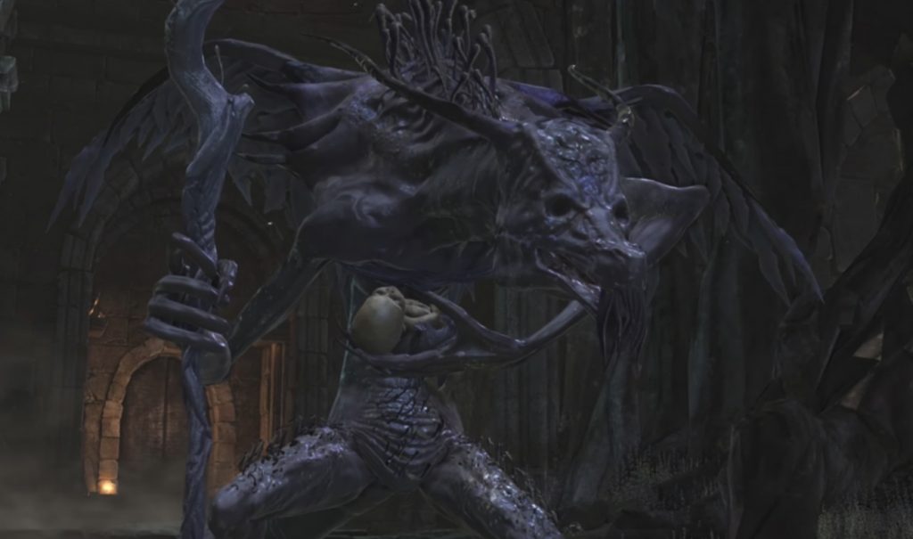 В вырезанном контенте Dark Souls 3 демонстрируется, что ребенок Оцейроса не всегда был невидим