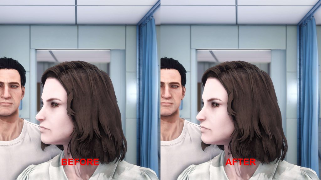 Мод на Fallout 4 добавляет высокополигональные модели лиц персонажей