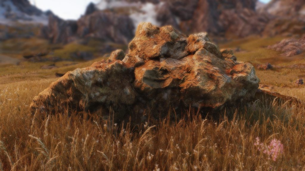 Photogrammetry rocks мод, с текстурами камней 4K и 8K, доступен для Skyrim