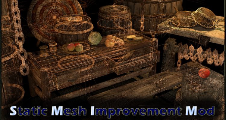 Вышла новая версия мода Static Mesh Improvement, преобразование, которое улучшает бесчисленные статичные 3D модели в Skyrim