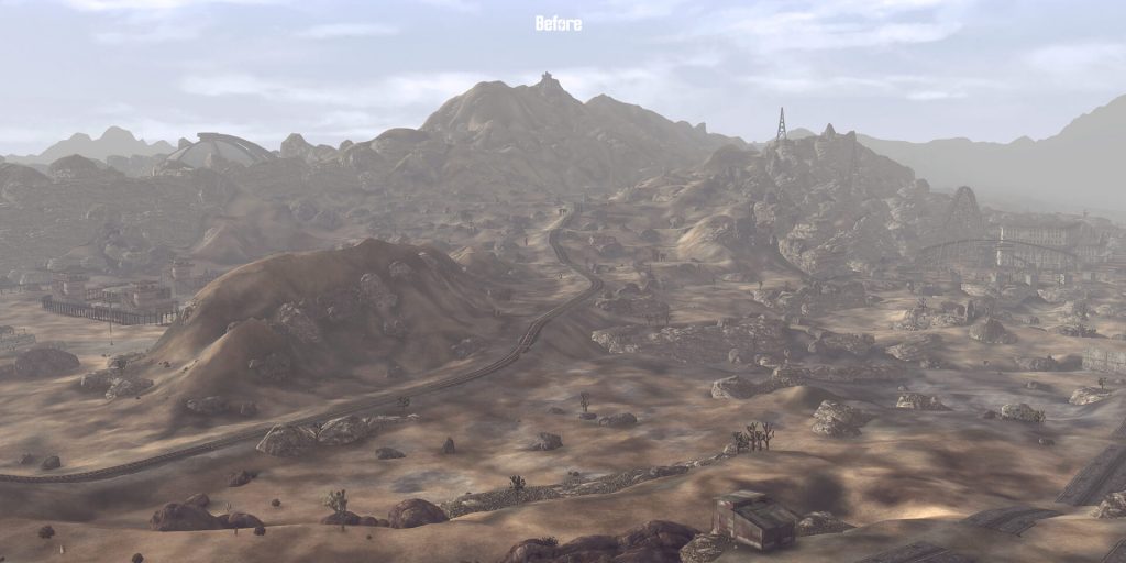 Мод Level of Detail, заметно улучшающий уровень детализации в Fallout: New Vegas