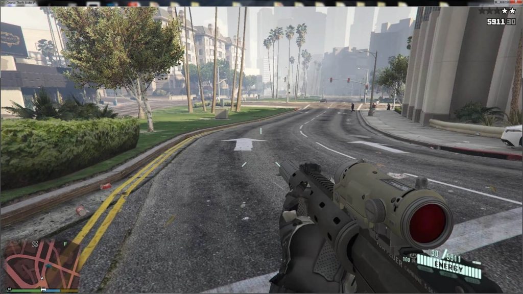 Благодаря потрясающему моду в GTA 5 появляется Crysis