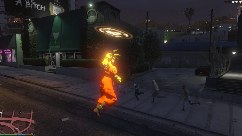 Благодаря моду для GTA 5 в игре появляется персонаж из Dragon Ball