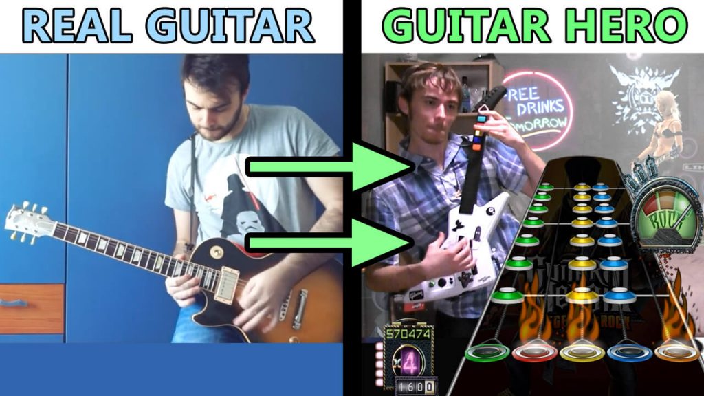 Guitar Hero против настоящей гитары