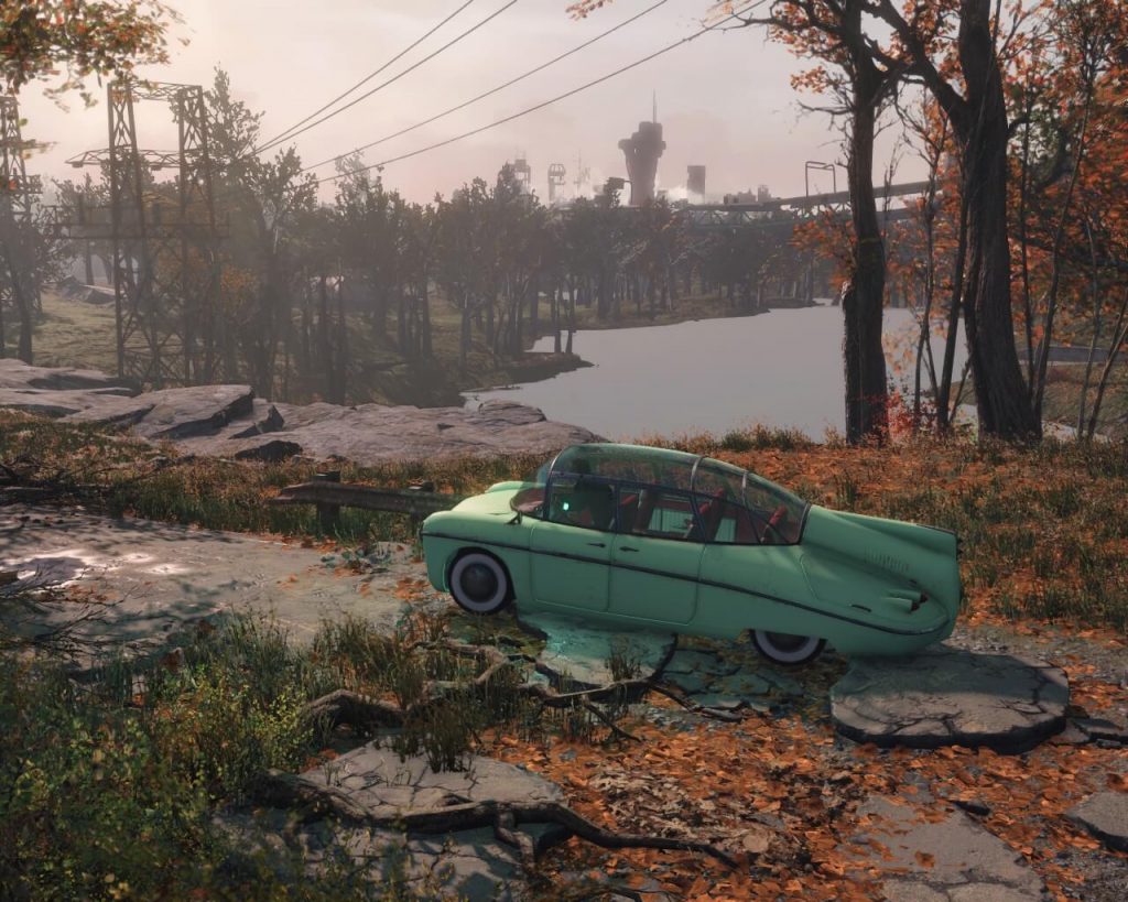 Мод для Fallout 4 добавляет несколько автомобилей, на которых можно ездить