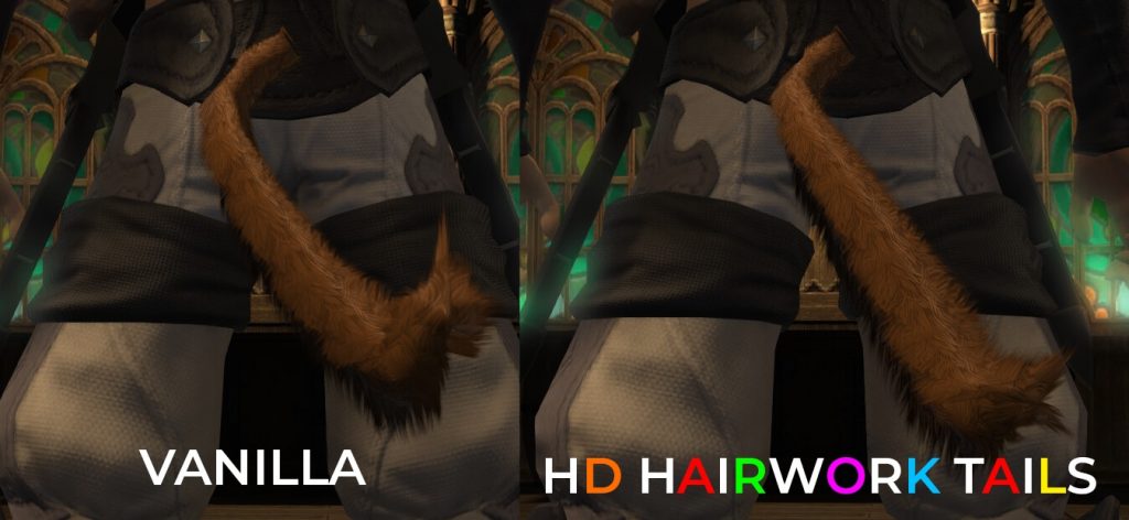 Мод HD Hairworks 2 для Final Fantasy XIV, содержащий более 700 переработанных текстур волос