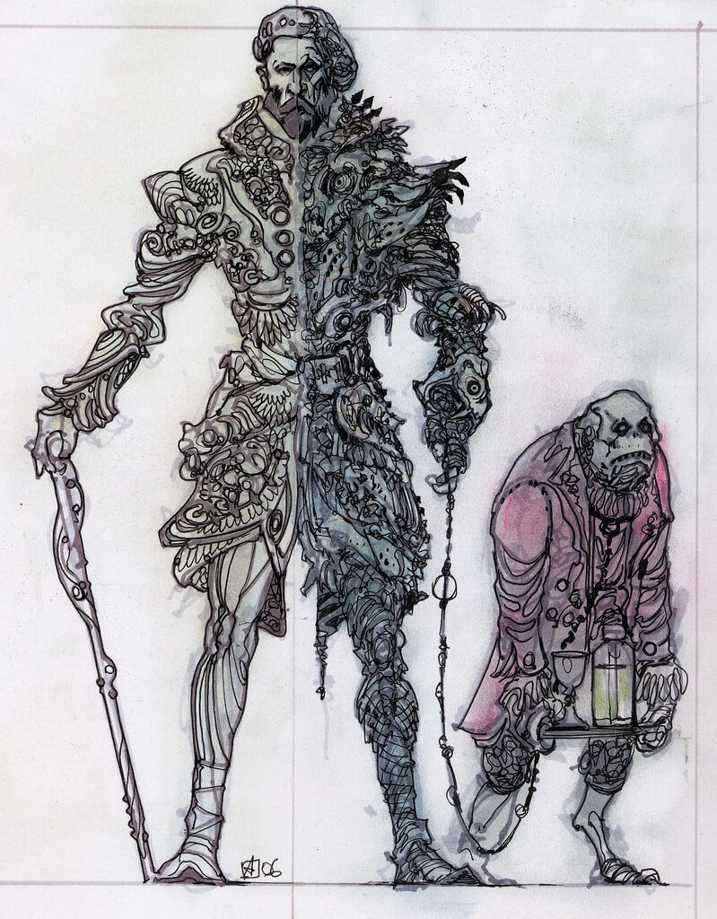 По следам иллюстраций к самому лучшему дополнению Elder Scrolls – The Shivering Isles