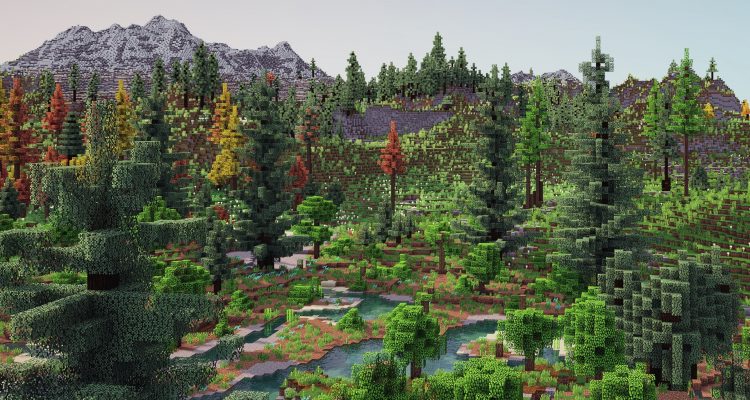 Игрок Minecraft провел год, обновляя генерацию местности, и результат выглядит прекрасно
