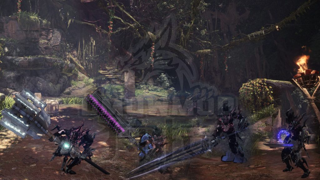 Мод для Monster Hunter World заменяет некоторое оружие на аналогичное из Final Fantasy XV