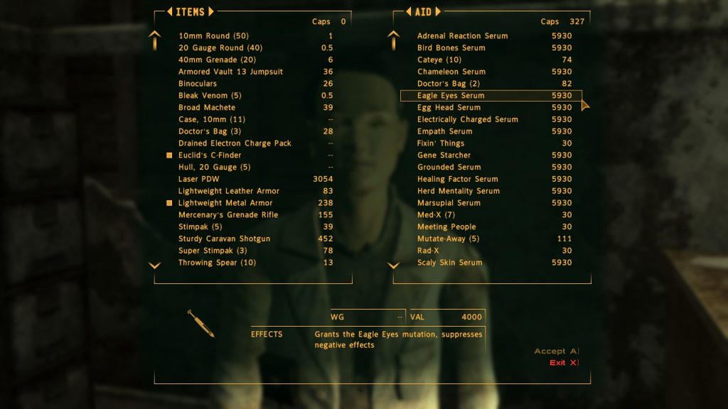 Мод для New Vegas добавляет систему мутаций из Fallout 76