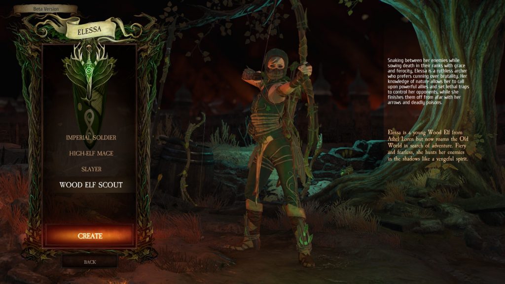 Посмотрите на лесного эльфа из Warhammer: Chaosbane