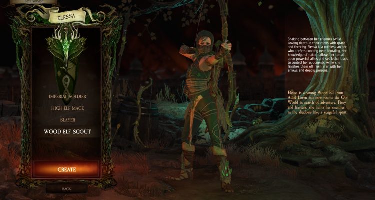 Посмотрите на лесного эльфа из Warhammer: Chaosbane