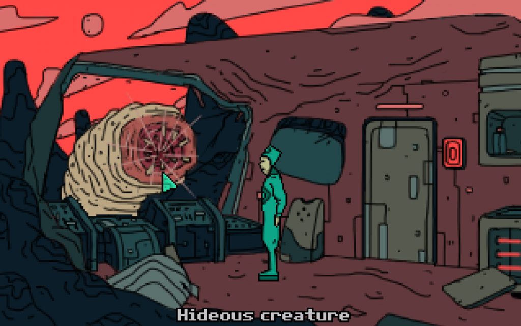 Сразитесь с гигантским червем в бесплатной sci-fi игре Fleshworms