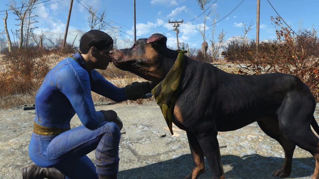 Мод для Fallout 4 позволяет гладить собак