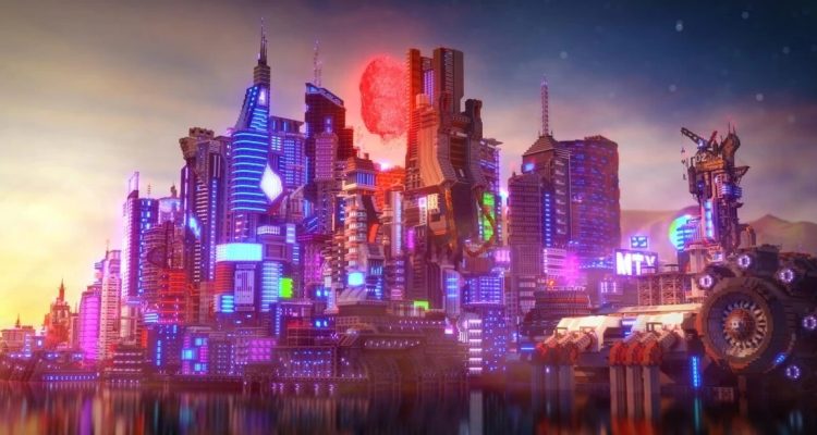Город Cyberpunk 2077 в Minecraft – это кубический шедевр