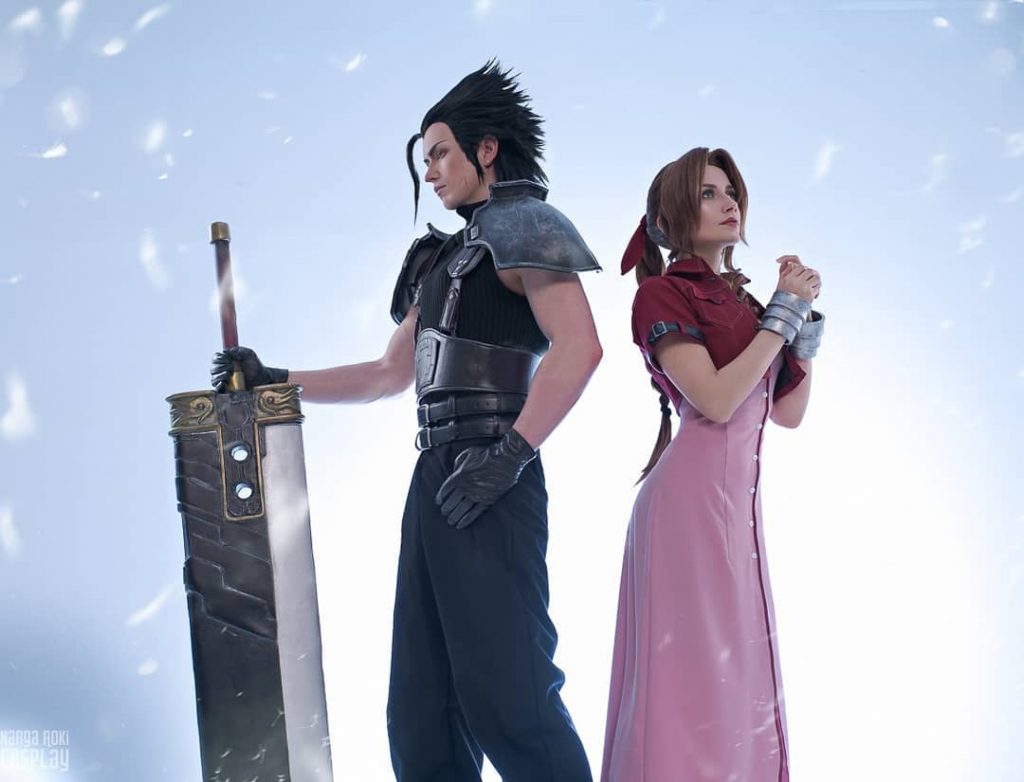 Невероятный косплей Аэрис и Зака из Final Fantasy VII