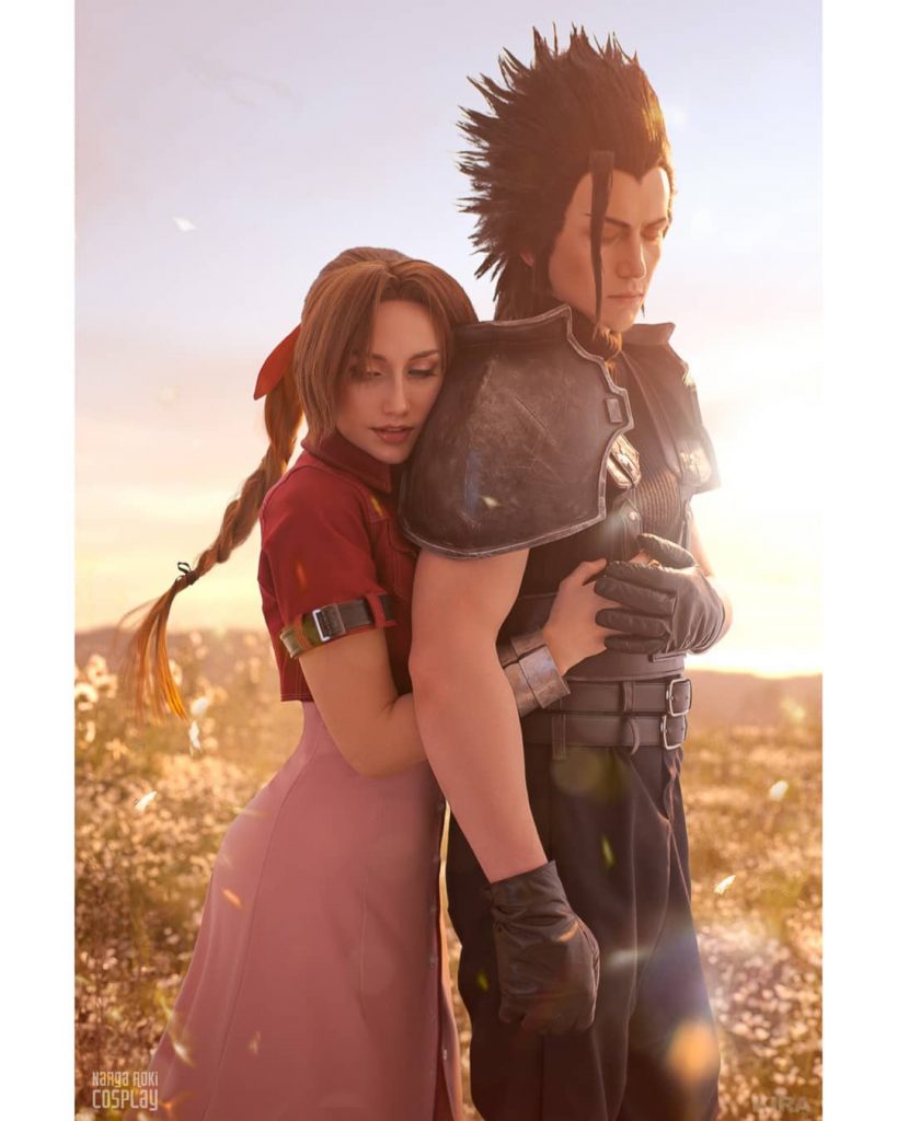 Невероятный косплей Аэрис и Зака из Final Fantasy VII