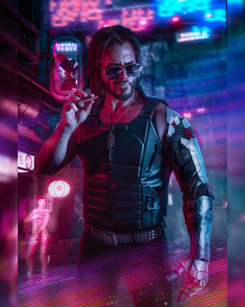 Косплеер потрясающе воссоздал образ Джонни Сильверхенда из Cyberpunk 2077