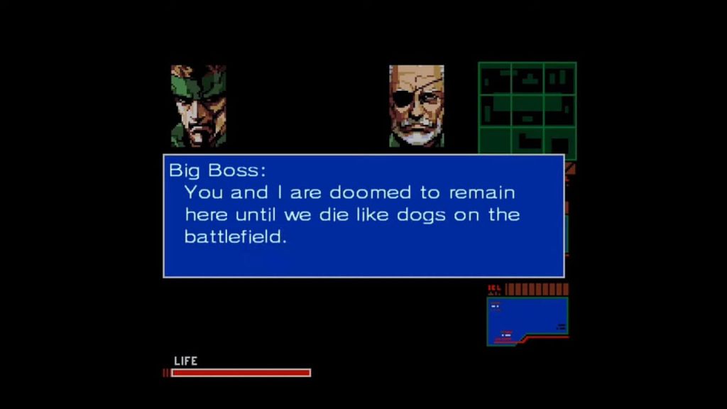 «Наша битва продолжится», — Биг Босс, Metal Gear 2