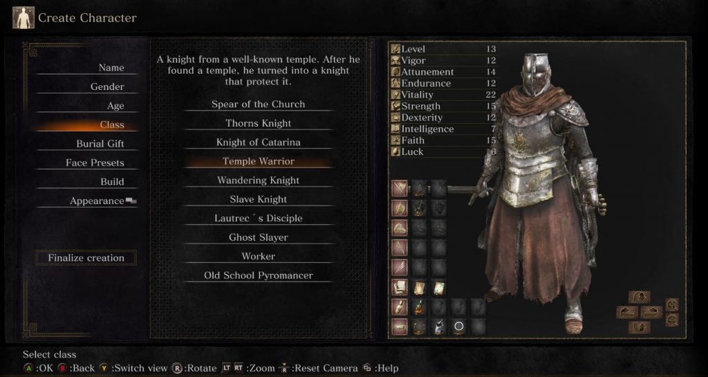 Мод, добавляющий 10 новых классов в Dark Souls 3