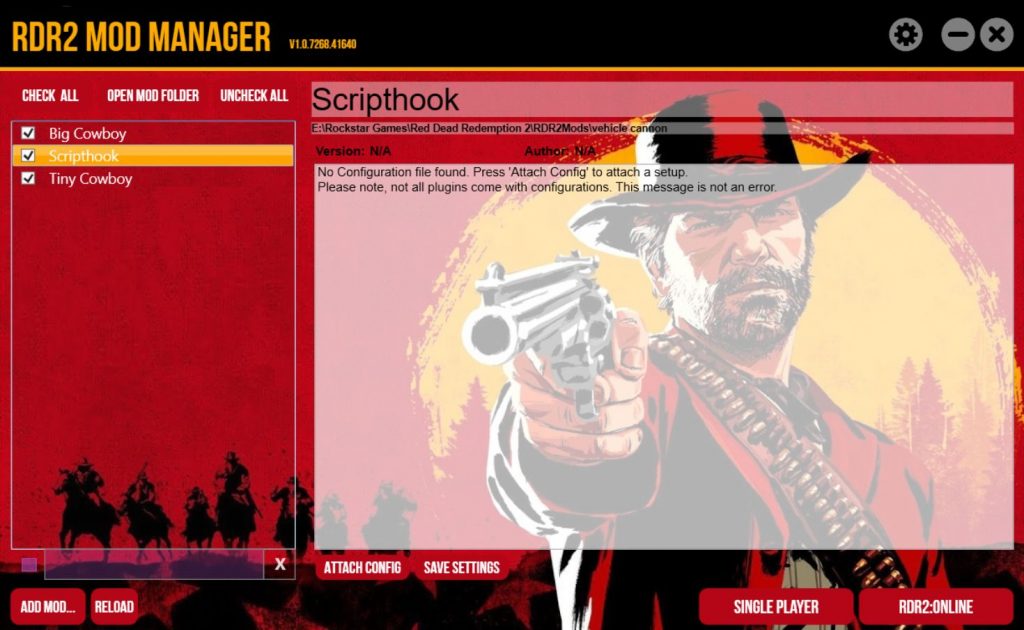 Управляйте модами для Red Dead Redemption 2 с помощью Mod Manager