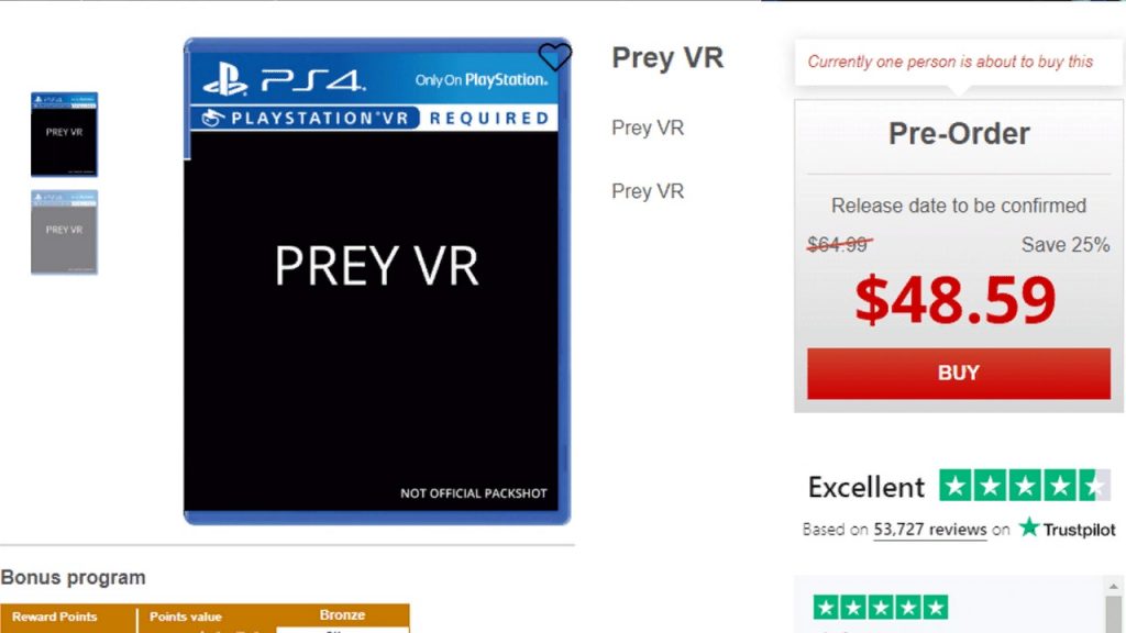 Prey получит VR-версию?