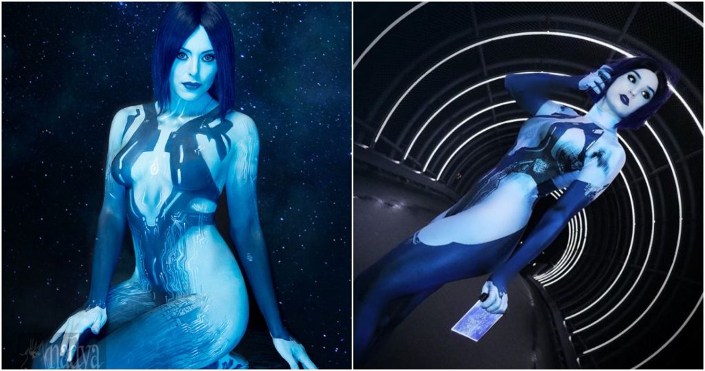 Лучший косплей на Кортану из Halo