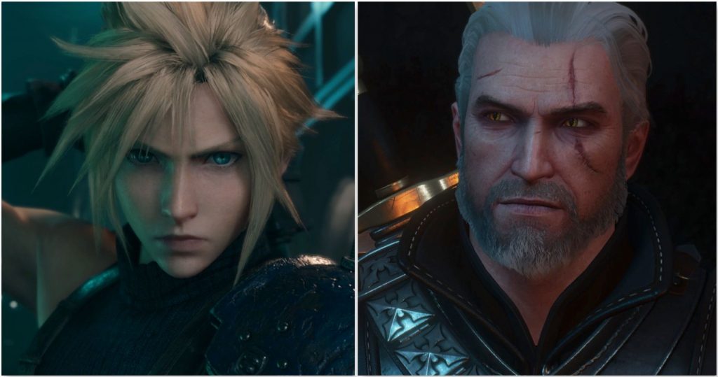 Клауд из Final Fantasy 7 против Геральта из The Witcher, кто победит