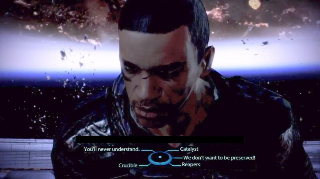 Колесо диалогов Mass Effect