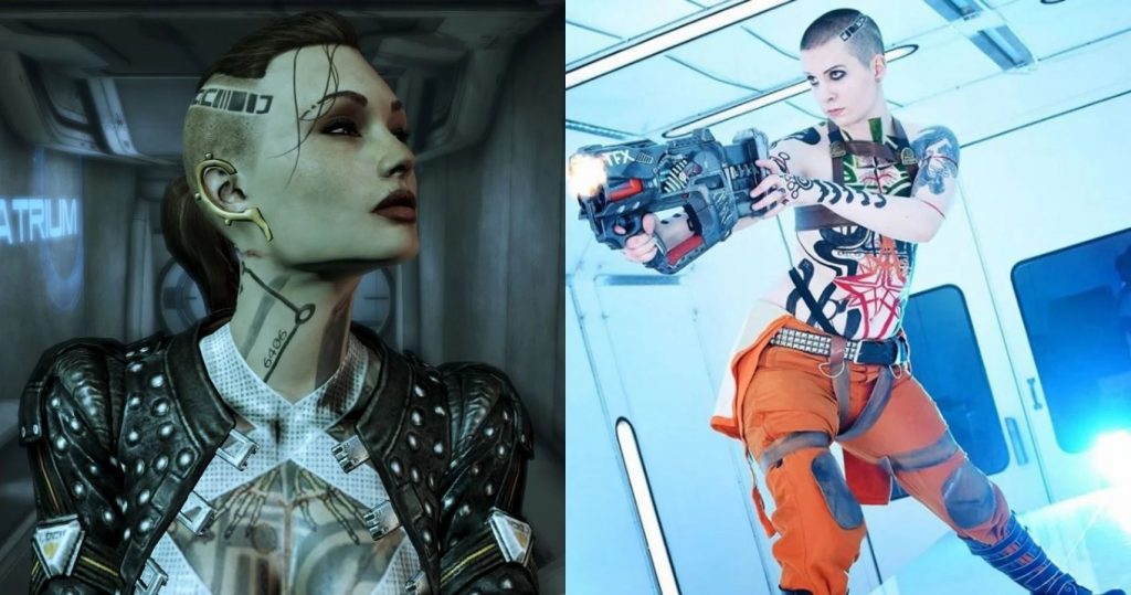 Лучший косплей Джек из Mass Effect