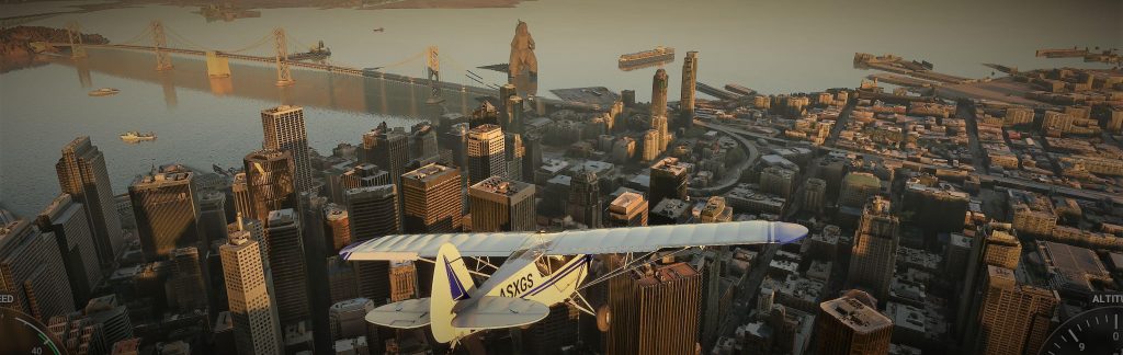 Годзилла дебютировал в Microsoft Flight Simulator, благодаря моду